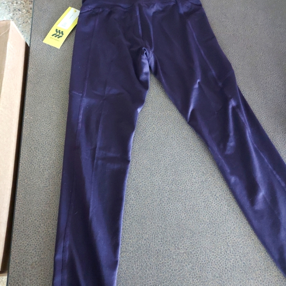 Purple leggings